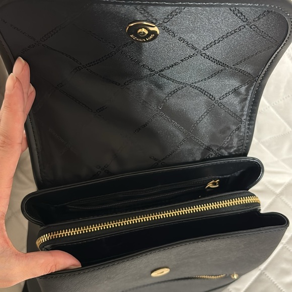 MICHAEL Michael Kors Black Backpack with Gold Accents main image 5